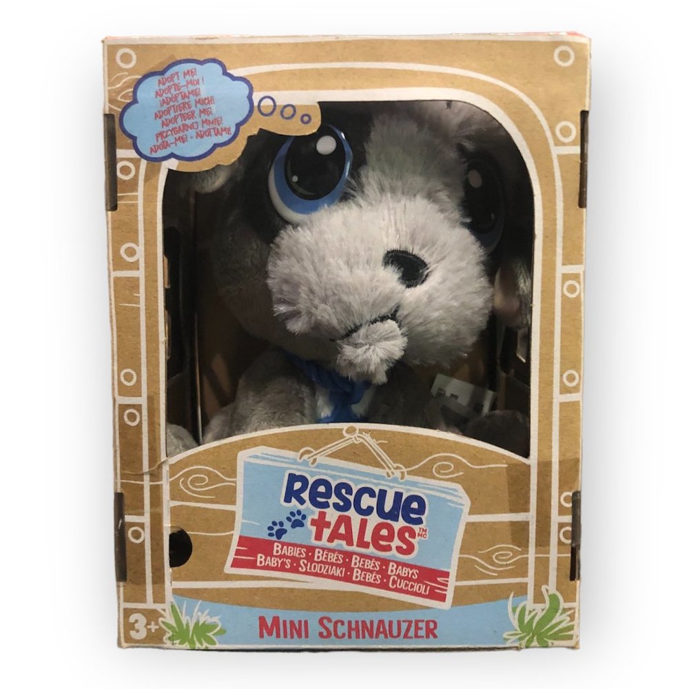 NEW - Little Tykes Rescue Tales Puppies Mini SCHNAUZER 6" Plush  Adopt Me!!
